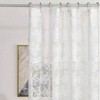 Victorian White Lace Shower Curtain, 72x72 Inch, Scalloped Edge, 1 Panel - 4 of 4