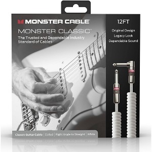 Monster Cable Prolink Classic Instrument Cable Coiled 12 ft. White - 1 of 3