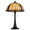 Cal Lighting 60W x 2 Whitton Tiffany Table lamp - 3 of 4