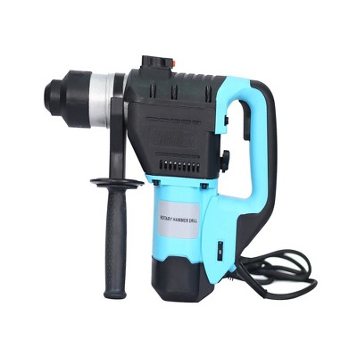 1-1/2 Inch Rotary Hammer Drill With Carry Case, SDS-Plus Demolition Hammer Safety Clutch With Gouges Drill Bits