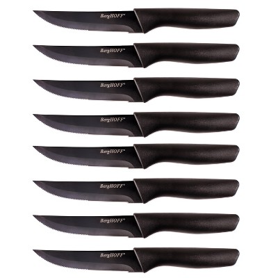 Berghoff Pakka Stainless Steel 7pc Steak Knife Set With Wood Case