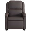 vidaXL Stand up Recliner Chair Power Lift Reclining Armchair Real Leather - 3 of 4