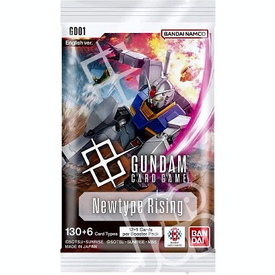 Bandai Gundam Card Game Booster Pack - Newtype Rising (GD01) - 12 Cards