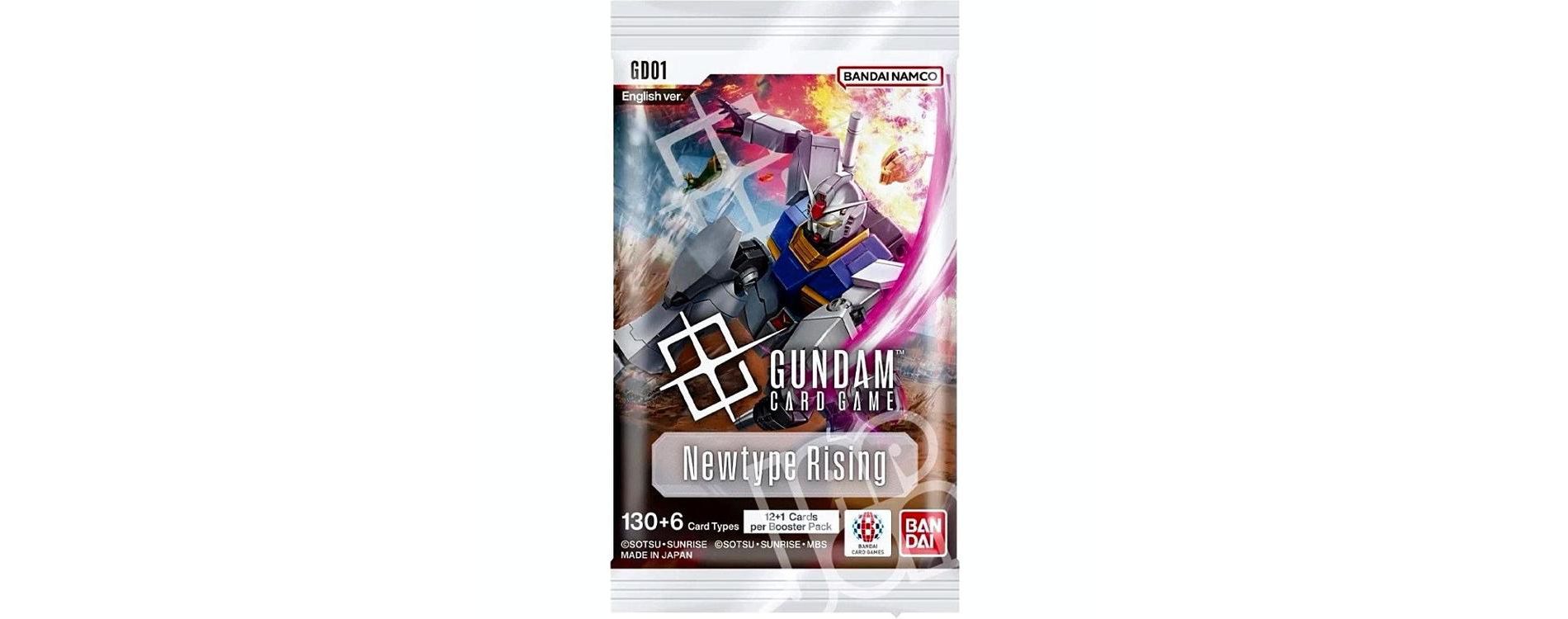 Bandai Gundam Card Game Booster Pack - Newtype Rising (GD01) - 12 Cards
