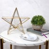 Pavilion Gift Company- In the Sky - 8.75" Gold Star Shaped Tealight Holder Tealight Candle Memorial Bereavement Remembrance Funeral Tribute Home Decor - 3 of 4