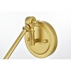 Elegant Lighting Ledger 1 light Chrome swing arm wall sconce - 3 of 4