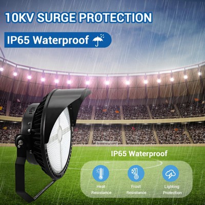 500W LED Stadium Light, 10KV   Super Efficiency 72000 Lumens LED Arena Lights (1500-2000W Metal Halide Eq) 5000K IP65 Waterproof