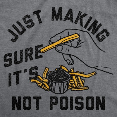 Мужские футболки Crazy Dog T-Shirts, Inc. Mens Funny T Shirts Just Making Sure Its Not Poison Sarcastic Food Graphic Novelty Tee for Men - Crazy Dog Men's T Shirt With Sarcastic Sayings L — фото 2