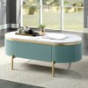 NicBex 48 Inch Rectangle Coffee Table with Faux Marble Top and Drawer for Living Room,Dining Room,Bedroom - 2 of 4