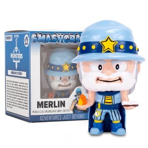 SMASHCRAFT Merlin Sky Blue 4 inch Painted Resin Boxed Collectible Figurine - 1 of 4