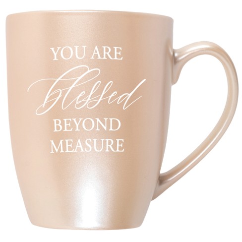 Elanze Designs You Are Blessed Beyond Measure Precious Pearl 10 ounce New Bone China Coffee Cup Mug - image 1 of 4