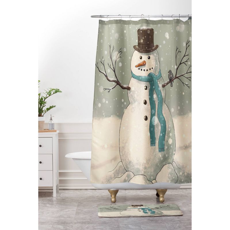 Snowman Shower Curtain - Deny Designs, 4 of 6
