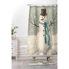 Snowman Shower Curtain - Deny Designs - image 3 of 4