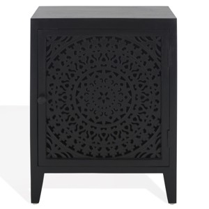 Thea 1 Door Carved Nightstand - NST5300 - Safavieh - 1 of 4