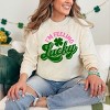 I'm Feeling Lucky Colorful - Women's Garment Dyed Long Sleeve Graphic T-Shirt - 2 of 4