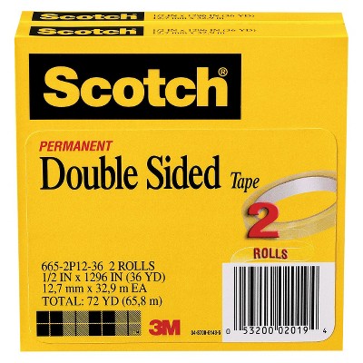 Scotch 2pk Permanent Double-Sided Tape