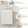 GDFStudio Rachel 21.6" W Freestanding Bathroom Vanity with Ceramic Sink and Right Side Open Shelf - 4 of 4