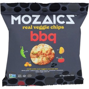 Mozaics BBQ Real Veggie Chips - Case of 20 - 0.75 oz - 1 of 1
