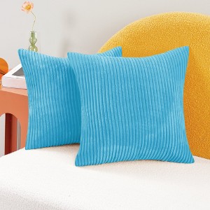 Deconovo Corduroy Throw Pillow Covers 2-Pack – Soft & Durable - 1 of 4