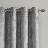 Knitted Jacquard Paisley Total Blackout Grommet Top Curtain Panel(Only 1 Pc Panel - 3 of 4