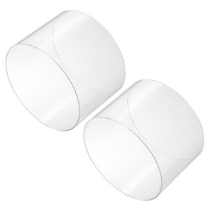 Unique Bargains Lamp Lantern Water Cooling System Acrylic Round Pipes Clear 2 Pcs 6" - 1 of 4