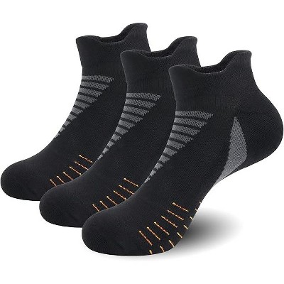 SERISIMPLE Women Low Cut Performance Cotton Viscose Bamboo Socks Athletic Cushion Compression Socks 3 Pairs