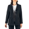 Alpine Swiss Bella Womens Wool Coat Button Up Jacket Belted Blazer - 3 of 4