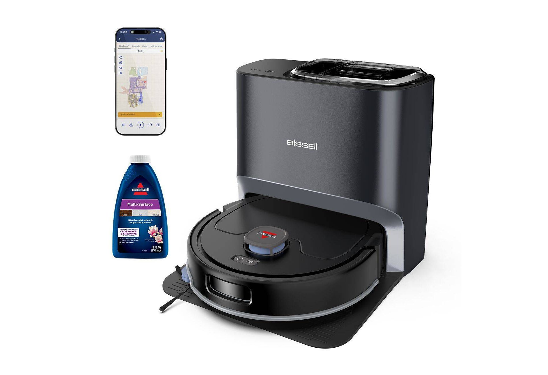BISSELL Cordless FlexClean Robot Vacuum 4270 Blue/Black