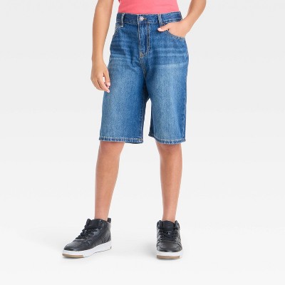 Boys' Baggy Jean Shorts - art class™ Medium Wash