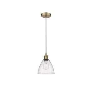 Edison Dome - 1 Light Cord Hung Mini Pendant In Industrial Style-10.25 Inches Tall and 7.5 Inches Wide - 1 of 1