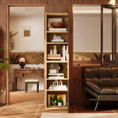 Famapy Wood Storage Cabinet Versatile Bookcase, Sideboard, Bathroom cabinet & Kitchen Organizer