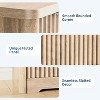 Fluted 6 Drawers Dresser,55" Wide TV Stand Storage Cabinet,Spacious Wooden Top - 3 of 4