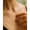 Molenia Moon Moonstone Necklace for Women, 14k Gold Plated/925 Sterling Silver Cats Eye Stone Moon Pendant Healing Stone, Dainty Crescent Jewelry - 4 of 4