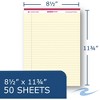 Enviroshades Legal Pads, 8-1/2 x 11 Inches, Ivory, 50 Sheets, Pack of 12 - 2 of 3