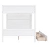 NicBex Full over Full Bunk Bed Wooden Bed Frame with 2 Drawers, Multi-level Storage, Ladder, Headboard and Guardrail, No Box Spring Required - 4 of 4
