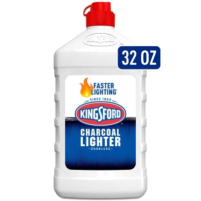 Kingsford 32oz Odorless Charcoal Lighter Fluid Bottle: Quick BBQ Start, No Aftertaste