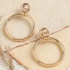 SOHI Women's Gold Knot Drop Earrings - 2 of 3