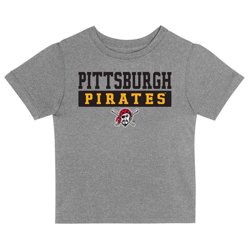 MLB Pittsburgh Pirates Toddler Boys&#39; 2pk T-Shirt, 2 of 4