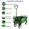 RISOKEYS Outdoor Collapsible Utility Wagon Cart,with Cup Holder, Heavy Duty Foldable Cart for Camping, Beach, Shopping - 150lbs Capacity - 4 of 4