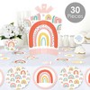 Big Dot of Happiness Hello Rainbow - Boho Baby Shower and Birthday Party Decor and Confetti - Terrific Table Centerpiece Kit - Set of 30 - 2 of 4