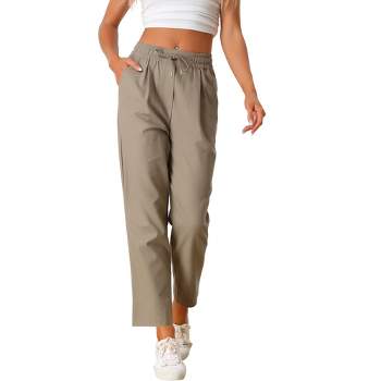 Allegra K Juniors Solid Flared Hidden Side Zipper Knitted Faux Suede Flared  Pants 