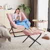 Lazy Sofa Chair with Plush Rabbit Fur Upholstery, Ultra-Comfortable and Cozy Lounge Chair for Living Room, Indoor Relaxing Seat with Soft, for Home - 4 of 4