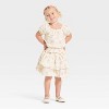Grayson Mini Toddler Girls' Floral Gauze T-Shirt - Off-White - 3 of 3