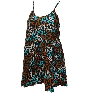 HAPPY BAY Women's Vacay Holiday Summer Beachwear Sleeveless Casual Honeymoon Lounge Beach Dress Slip Chemise 2-4 Coffee_AC968 - 1 of 3