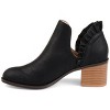 Journee Collection Womens Lennie Slip On Stacked Heel Booties - 2 of 4