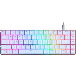 ASUS ROG Falchion Ace 65% RGB Compact Gaming Mechanical Keyboard Lubed ROG NX Red Switches & Switch Stabilizers Sound-Dampening Case-White - 1 of 4