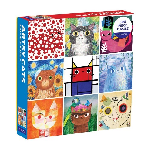 Jigsaw Puzzles 500 Pieces for Adults Kids Cat Animal Flowers Game Artwork Toy Gifts 2021814