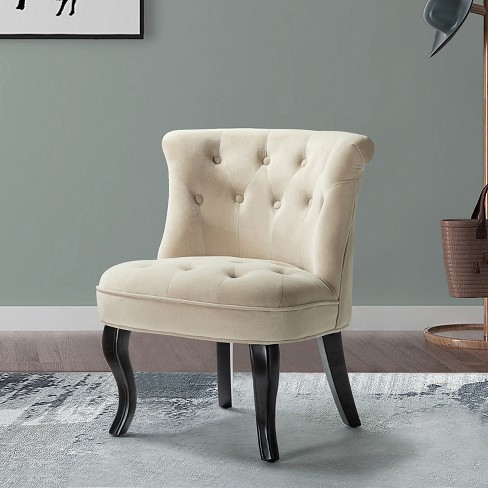 Button back bedroom online chair