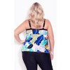 Avenue Women's Plus Size Fly Away Print Tankini Top - 3 of 4