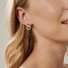 Trendy Gold Plated Knot Earrings for Women Chunky Statement Drop Dangle Earrings Lightweight Fashion Accessories Gold Jewelry - 3 of 4